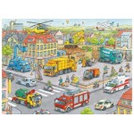 100 pc Ravensburger Puzzle - Vehicles in the City XXL Pieces